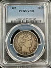 1907 (P) Barber Half Dollar - PCGS VF30 - Great Eye Appeal - Perfect Type Coin!