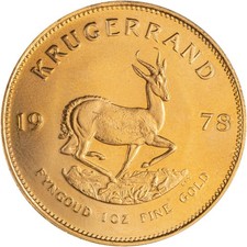 1978 1 oz South African Gold Krugerrand Coin 4740.25 per troy oz