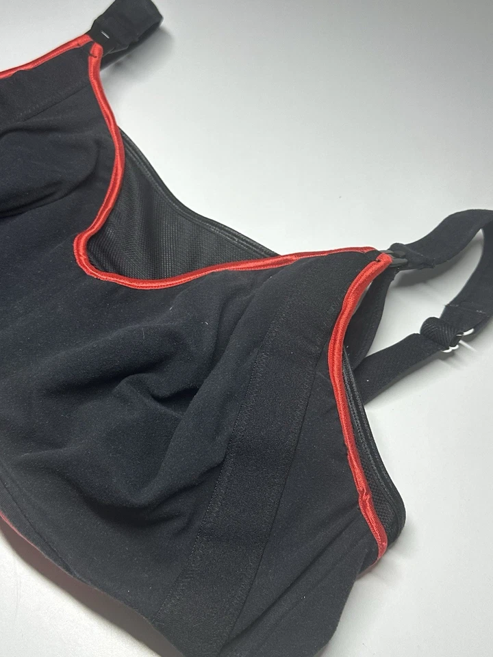 Maternity Bra CAKE LINGERIE Black Red Size 36I 36G - Image 3 of 4