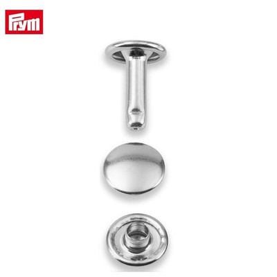 Prym Double Cap Rivets 9.0mm Diameter Silver 12 Sets (403172)