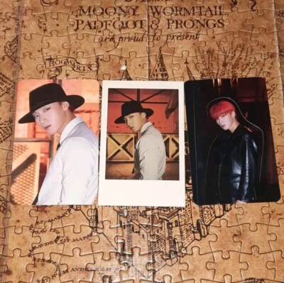 3SET Ateez Choi San The World Ep.Fin Will Album Photocard PC Outlaw Golden Hour