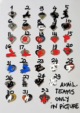 New good quality Charms of Many Popular Baseball MLB teams, Enamel coating paint