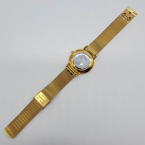 Skagen Damenuhr 32mm Swarovski Kristall Lünette goldfarben neue Batterie * - Bild 7 von 17