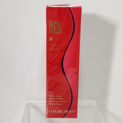 RED Giorgio Beverly Hills 1.7 oz. Perfume Spray Eau De Toilette Fragrence Sealed