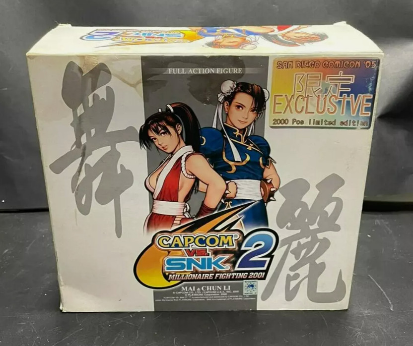 Figuras exclusivas de Mai y Chun Li de Capcom vs SNK 2 Millionaire Fighting 2001