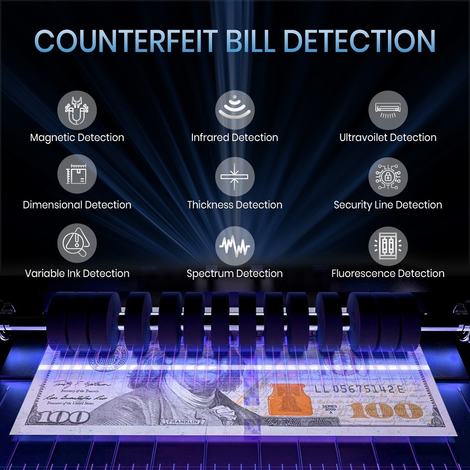 Compteur De Billets KHIPPUS Pro5500 - Comptage Mixte, Tri Par Dénomination - Pour Commerce, Bureau