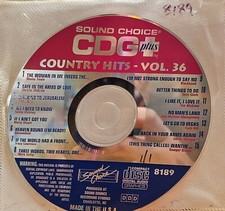 SC8189      COUNTRY HITS SOUND CHOICE KARAOKE CDG HARD TO FIND