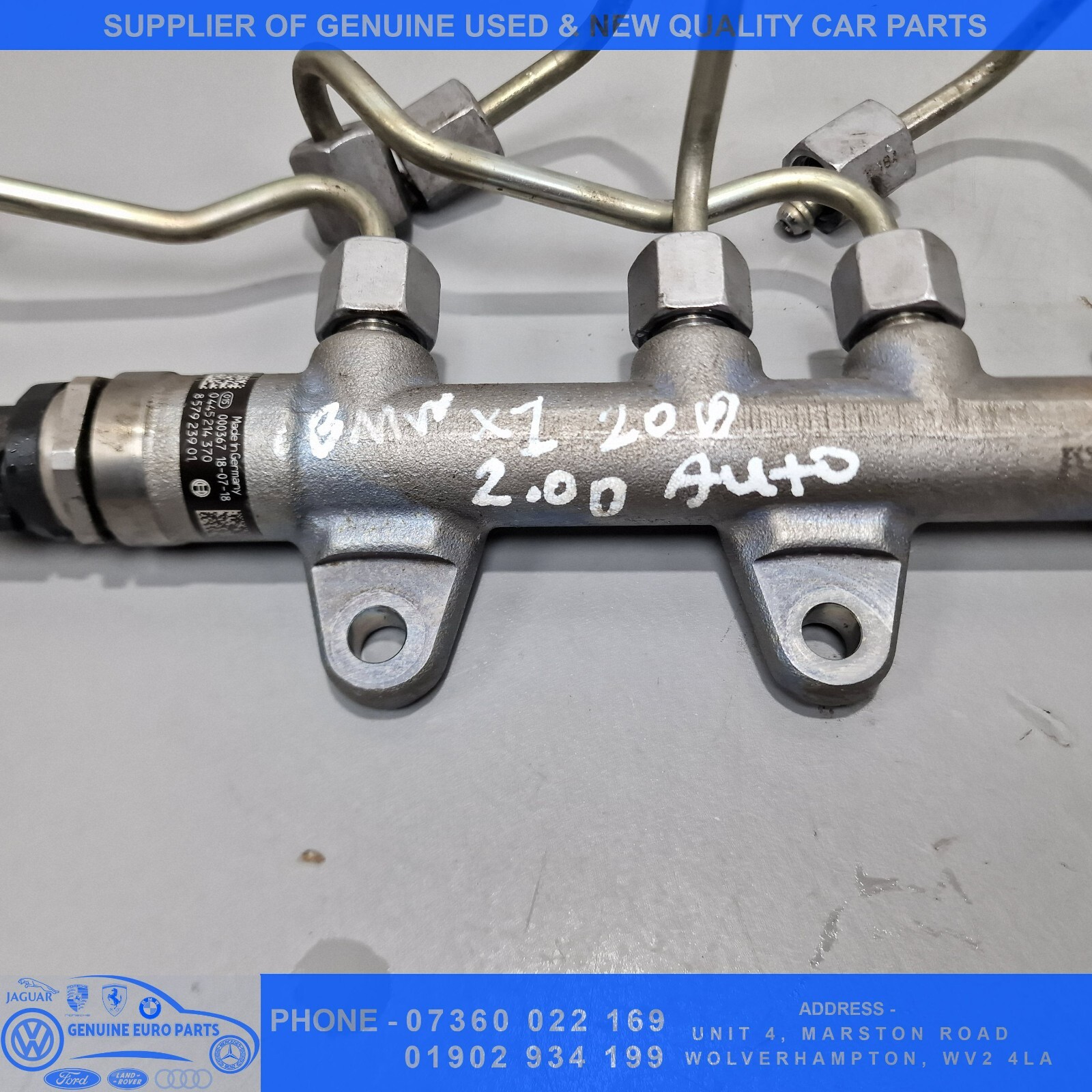 0445214370 DISTRIBUTOR PIPE / 000350 / 1639645 FOR BMW SERIE X1 F48