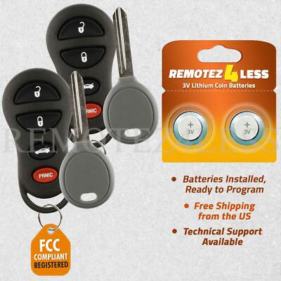 2 for 2001 2002 2003 2004 Chrysler Concorde Keyless Entry Remote Fob Car Key