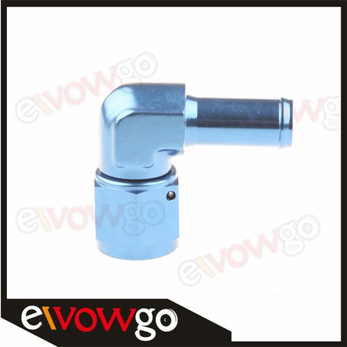 Fitting - Adapter - 45 Degree - 8 AN Female To 1/2 In Hose Barb - Aluminum - Black Anodized - Each - Foto 4