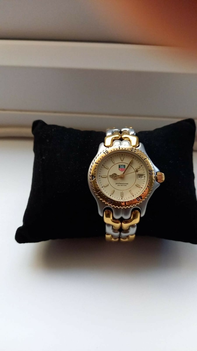 り*う様 TAG Heuer 3000 シルバー/ゴールド ダイバーズウォッチ 👍 Serviced Vintage TAG HEUER 3000 Series 935.413 MIDSIZE