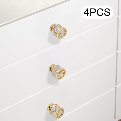 4 Pack Gold Cabinet Knobs, Round Acrylic Handle for Dressers & Wardrobes |  eBay