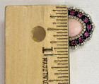 HSN Colleen Lopez Sterling Silver Pink Opal, Rhodolite & White Topaz Ring Size 6 — photo 8