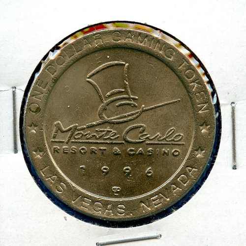 1996 Monte Carlo Resort Casino Las Vegas 1 Dollar Poker Chip Gaming Token eBay