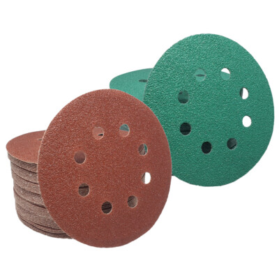 10X SATC 125mm Schleifscheiben Klett Exzenter Schleifpapier Schleifblätter