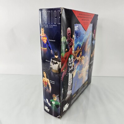 大人気アメコミ justice league セット JUSTICE LEAGUE Box Set & Comic Superman Batman Wonder Woman Green
