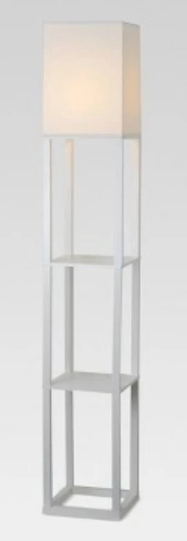 Floor lamp with shelves threshold deals