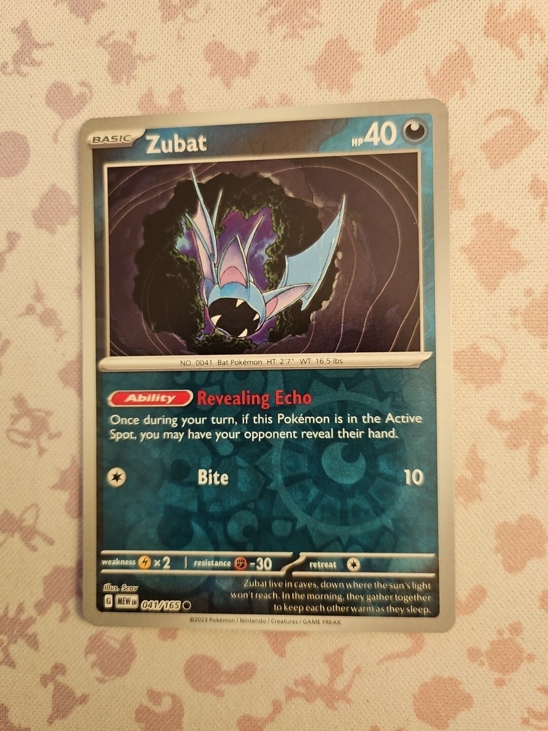 Reverse Holo-Zubat 041/165-Pokemon Scarlet & Violet 151-NM