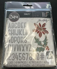 Sizzix Thinlits Die Set 43/Pkg By Tim Holtz-Vault Seasonal Sketch