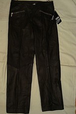 WILSONS WOMEN BLACK LEATHER PANTS BRAND NEW WITH TAGS