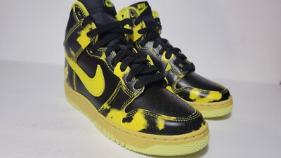 Nike Dunk High 1985 SP Black Yellow Strike DD9404 001 Size 5.5