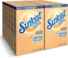 Sunkist Soda SINGLES TO GO! Drink Mix In 12 Boxes with 6 Packets Each