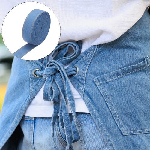 25mm Denimstoffbänder,5 Yards Denim-Bow-Jean-Bandstoff,Marineblau 8/9" - Bild 3 von 6