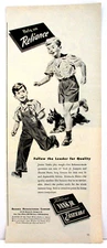 Ad Yank Jr Boys Clothes Scottie Dog 1944 RELIANCE Co Jumper Shortee Pants Adv