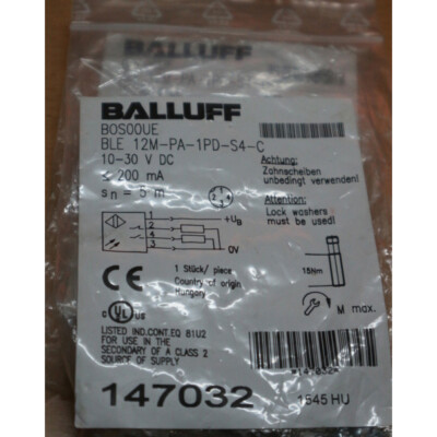 NEW Balluff photoelectric switch sensor BLE 12M-PA-1PD-S4-C spot stock