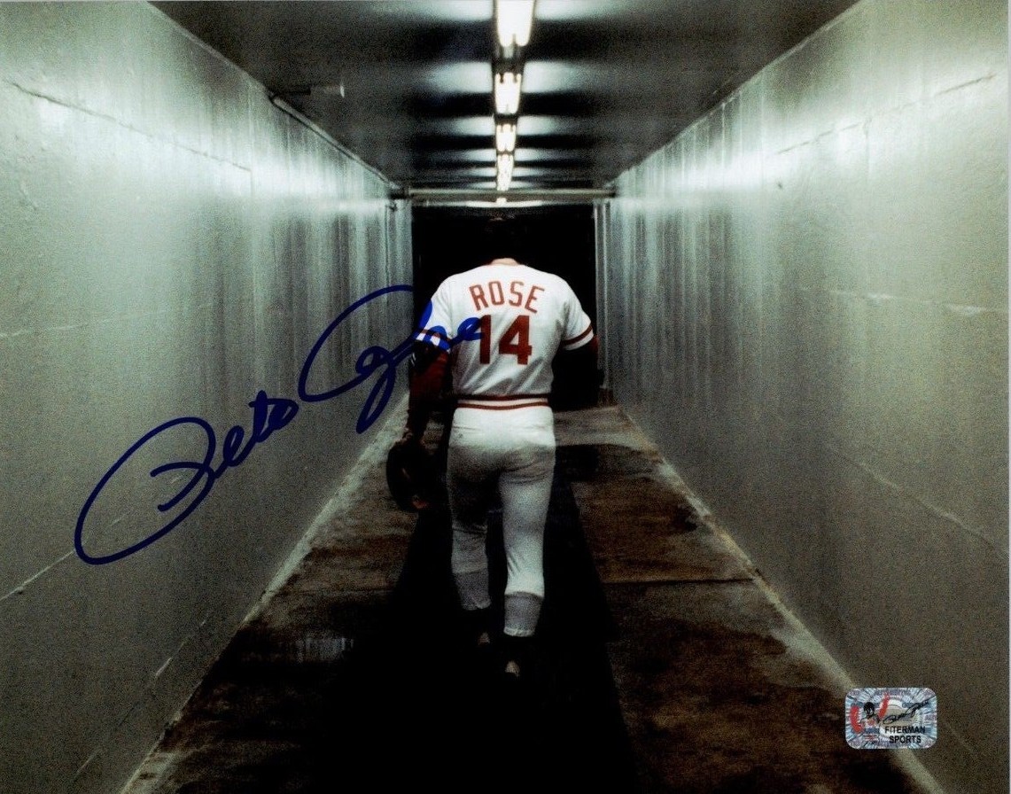 Pete Rose Autographed Signed 8x10 Photo Exclusive Hologram Red 7 