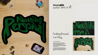 Nothing Personal 1-of-1 rug (SIGNED BY BLAZZY)