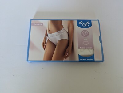 BNIB NEW SLOGGI Romance Midi Brief Everyday Knickers Underwear Women's Size 12