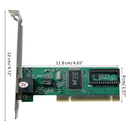PCI Card RTL8139D RJ45 Ethernet Lan Card 10/100Mbps Plug and Play - Picture 8 of 8