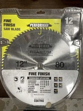 Performax Titanium 12 in. x 80 Tooth Fine Finish Saw Blade Construction Tools