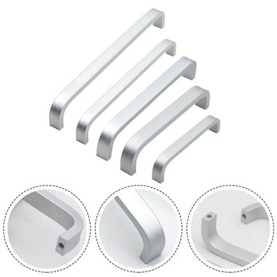 Silver Space Aluminum Cabinet Pull Handle for Kitchen Door Cupboard Drawer