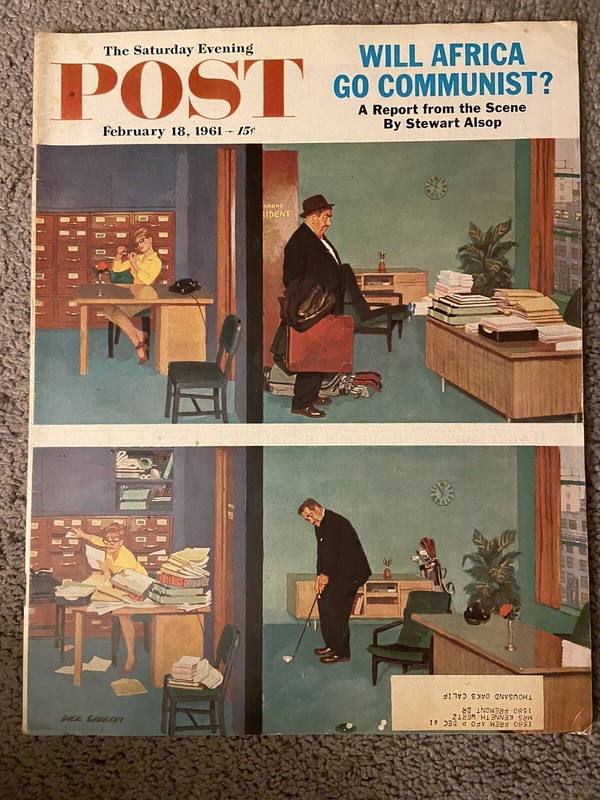 Saturday Evening Post February 18 1961: Africa Communism | Basketball | Women