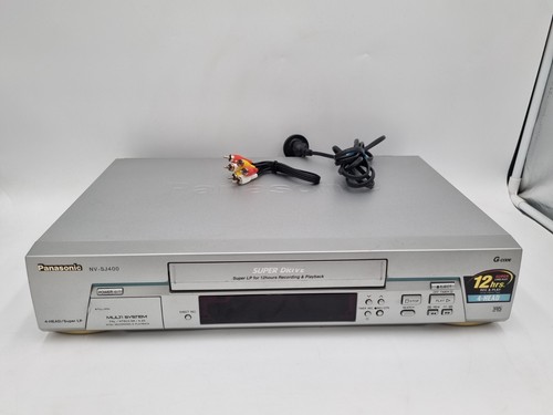 Panasonic NV-SJ400 - VCR - Super Drive PAL + NTSC WORKING BUT HAS MUFFLED AUDIO