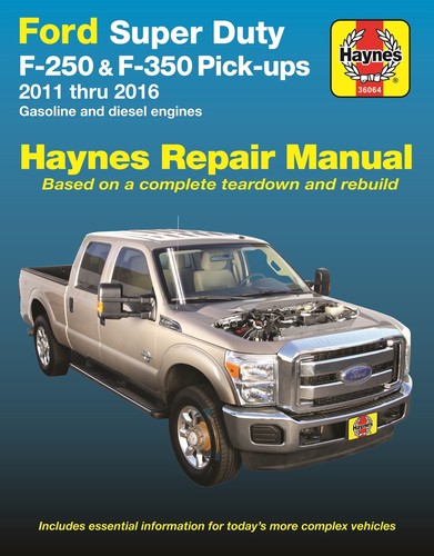 2011-2016 F250 F350 F-250 F-350 Diesel 4X4 6.2 6.8 6.7 Repair Service Manual2569 - Afbeelding 1 van 1