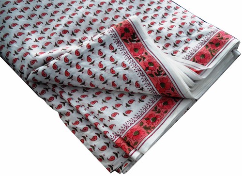 Cotton Fabric Hand Block Print Craft Indian Dressmaking Fabric By The yard F122 - Picture 3 of 7