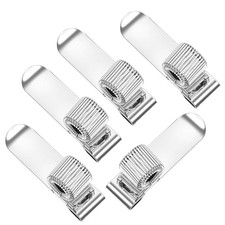 5 Pcs Metal Pen Holder Adjustable Single Spring Loop Pen Clip Holder Universal