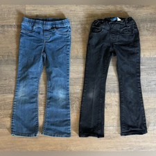 Girl  s size 6 lot of bootcut jeans, back and blue, Old Navy and carters