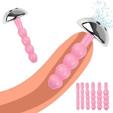 Male Tube Urethral Stretching Dilator Hollow Plug Dilator New Sounding 6Pcs/Set