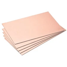 MECCANIXITY PCB Copper Clad Board Laminate 150mm x 100mm x 2mm FR4 Glass Fiber S