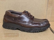 Kickers Moccasin Boat Shoes Size EU 44 Vintage Leather Brown 90s