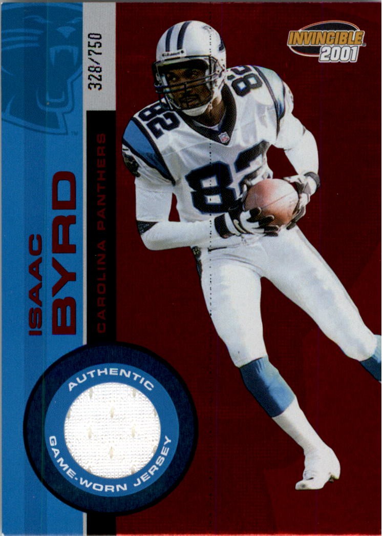 2001 Pacific Invincible Red #33 Isaac Byrd Jersey/750 - FB
