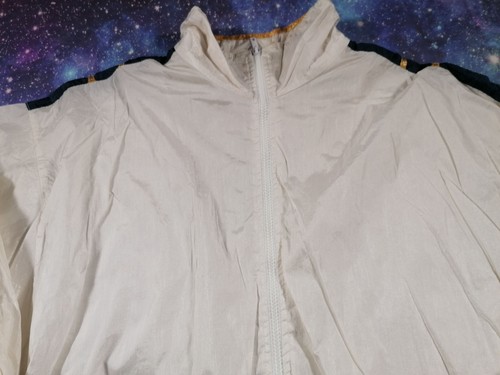Chaqueta Slade Shell Grande Blanco Dorado Azul Cremallera Completa Vintage Años 90 Festival Retro - Imagen 4 de 16