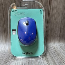 Logitech M170 Wireless Mouse Blue - 1000 dpi - Radio Frequency - Up to 18-Month