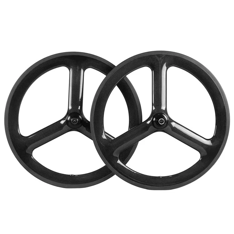 16/18/20 Inch 406/451 Three Blade Carbon Folding Bike Wheelset Disc /Ring Brake  - Image 2 of 4