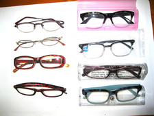 LOT OF 8 New Preowned Reading Glasses Fashion Eyeglasses 2.00-3.25
