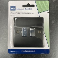 13 Amp Switch Fused Spur Matt Black NMB50
